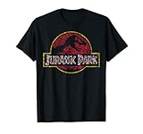 Jurassic Park Classic Fossil Build Up Logo T-Shirt