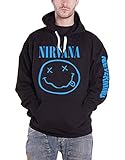 Nirvana Nevermind Smile Männer Kapuzenpullover schwarz L