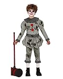 Pepe der Horrorclown Kinder Kostüm als Verkleidung für Halloween und...