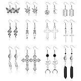 MILACOLATO Gothic Ohrringe Punk Vintage Grunge Ohrringe für Damen...