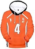 YIMIAO Teenager Haikyuu Pullover Unisex Karasuno High School Hoodie 3D...