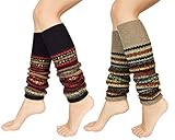Tuopuda Stulpen Damen 1 oder 2 Paar Legwarmer Böhmischer Stil...