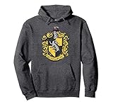 Harry Potter Drawn Hufflepuff Crest Pullover Hoodie