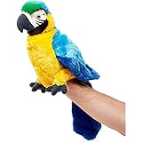 Uni-Toys - Handpuppe Papagei mit drehbarem Kopf - 26 cm (Höhe) -...