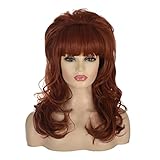 Morticia Frauen 80er Jahre Hippie Drag Queen Haar Bienenstock Vintage...