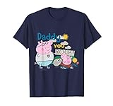 Herren Peppa Pig Daddy Rocks T-Shirt