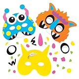 Baker Ross Halloween Masken Bastelset (4 Stück) Monster-Masken für...