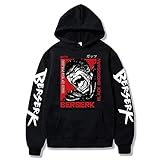 xhomeshop Anime Berserk Hoodies Guts Pullover mit Kapuze The Black...