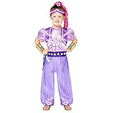Amscan - Kinderkostüm Shimmer and Shine, Jumpsuit, Stirnband,...