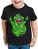 style3 Slimer T-Shirt für Kinder geisterjäger Gespenst, Größe:128