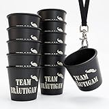 SoPro 12x Schnapsbecher zum Umhängen 4 cl wiederverwendbar -...