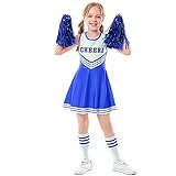 LOLANTA Cheerleader Kostüm Kinder, Cheerleadering Outfit Mädchen mit...