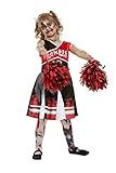 Smiffys 51079L Zombie Cheerleader Kostüm, Mädchen, rot, L-10-12...
