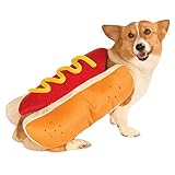 Fogun Lustiger Hot-Dog-Mantel für Hunde und Katzen, Plüsch-Kleidung...