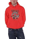 Nirvana Heart Shaped Box Männer Kapuzenpullover rot M 80% Baumwolle,...