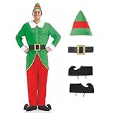 Fun Shack Weihnachtself Kostüm Herren Wichtel Weihnachten,...