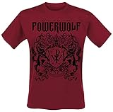 Powerwolf Crest Red Männer T-Shirt rot M 100% Baumwolle Band-Merch,...