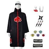 Gytobytle Naruto Umhang Uchiha Itachi Mantel Anime Cosplay Kostüm,...