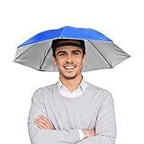 65 cm,Pilipane Regenschirm-Hut, Sonnencreme, Winddicht, freihändig,...