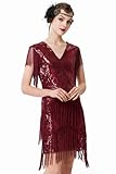 ArtiDeco 1920s Charleston Kleid Mini Damen Vintage Gatsby Kostüm...