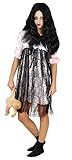 Foxxeo rosa Horror Puppen Kleid Halloween Kostüm für Damen Fasching...