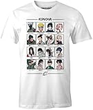 Naruto Herren MENARUTTS093 T-Shirt, weiß, L
