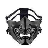 Aoutacc Airsoft Half Face Masks, Evil Demon Monster Kabuki Samurai...