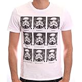 Star Wars Herren Trooper Emotions T-Shirt, Weiß, (Hersteller Größe:...