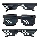 Pixel Sonnenbrille, Comius Sharp [3 Pack] Mosaik-Gläser, Thug Life...