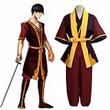 Prinz Zuko Cosplay-Kostüm, Anime-Uniform, inklusive Hemd, Umhang,...