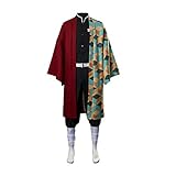 Tomioka Giyuu Cosplay Kostüm Anime Dämon Slayer Kimono Outfit...