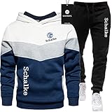 SPONYBORTY Herren-Sportanzug Pullover + Hose zweiteilig Schalke 04...