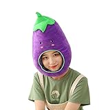 Wantism Aubergine Hut Kostüm Cosplay Hut Party Hut Kopfbedeckung