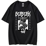 Berserk T-Shirt - Japanisches Manga Berserk Guts Bedrucktes T-Shirt...