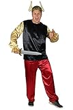 Foxxeo Lustiges Gallier Kostüm für Herren zu Fasching und Karneval...