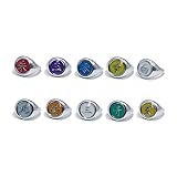 10 Stück Anime-Cosplay-Akatsuki-Mitglied-Ringe, verstellbar, Unisex,...