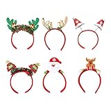 Exslend 6 Haarreif Weihnachten, Weihnachts Kopfschmuck für Kinder und...