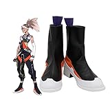 LINGCOS Anime Role Play For True Damage Akali Cosplay Boots Customized...