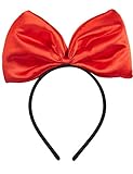 Balinco Haarreif in schwarz mit großer roter Schleife für Kinder &...