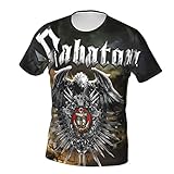 Herren Sabaton Tshirt Kurzarm T-Shirt mit Rundhals Sport Tees Shirts...