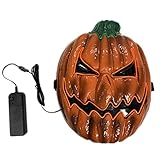 Halloween LED Horror Maske, Scary Kürbis leuchtende Masken mit 3...