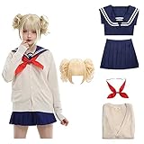 pztqxz Halloween Cosplay Anime Japanisches Schulmädchen Kurzarm...