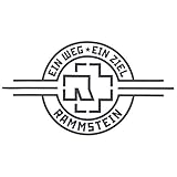 Rammstein Autoaufkleber EIN Weg, EIN Ziel” schwarz, Offizielles Band...