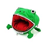 DOMIRE Münzen-Mappe, Netter grüner Frosch-Münzen-Beutel Cosplay...