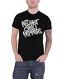 Red Hot Chili Peppers Black and White Logo Männer T-Shirt schwarz M...
