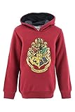 Harry Potter Jungen Sweatshirt (Dunkelrot,10 Jahre)