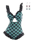 CR ROLECOS Shinobu Kocho Cosplay Badeanzug Damen Anime Kimono Cardigan...
