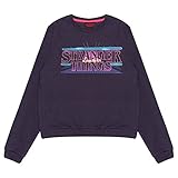 Popgear Stranger Things Logo Kruppiertes Sweatshirt, Mädchen,...