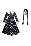 DANGANCOS Wednesday Addams Kleid Mädchen Ballkleid Kostüm mit...