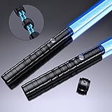 Kiseely Lichtschwert 2 Packungen mit Metallgriff, 7 Farben...
